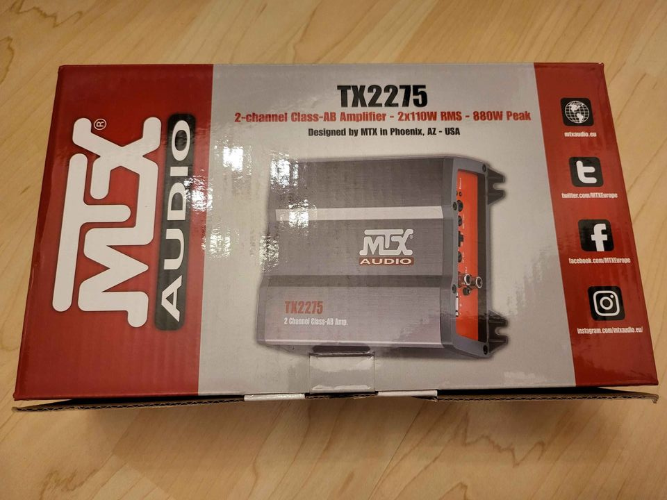 Nový zesilovač MTX Audio TX2275, 2x110W
