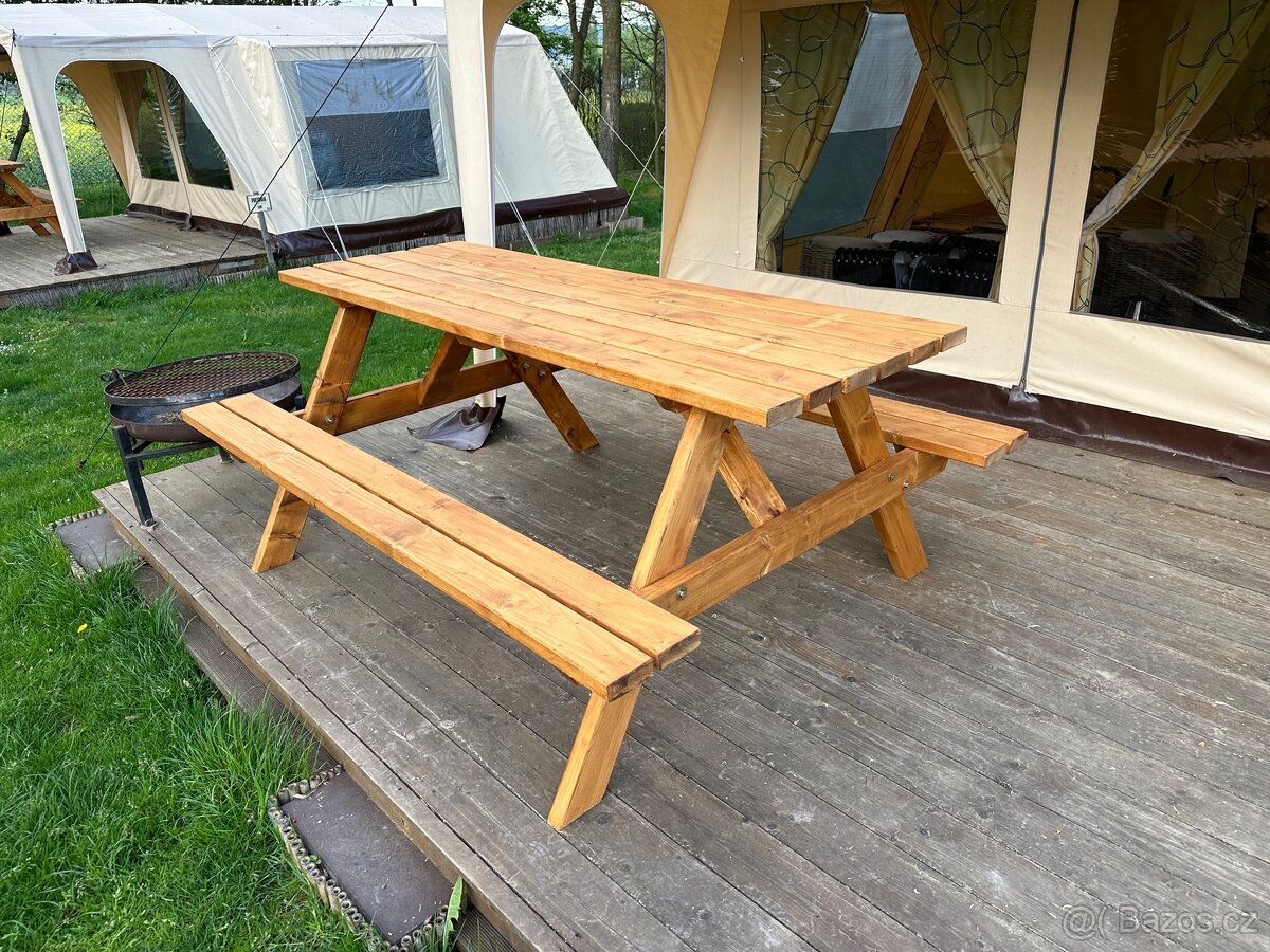 Pivní set / lavice do kiosku či na zahradu – IHNED SKLADEM