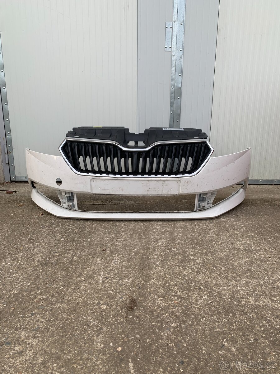 predni naraznik skoda fabia iii 3 fabie maska bily