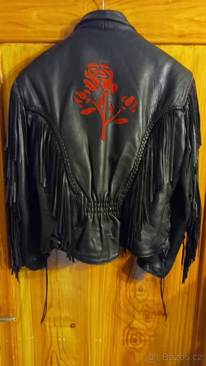 Motorkářská kožená bunda dámská vel. M