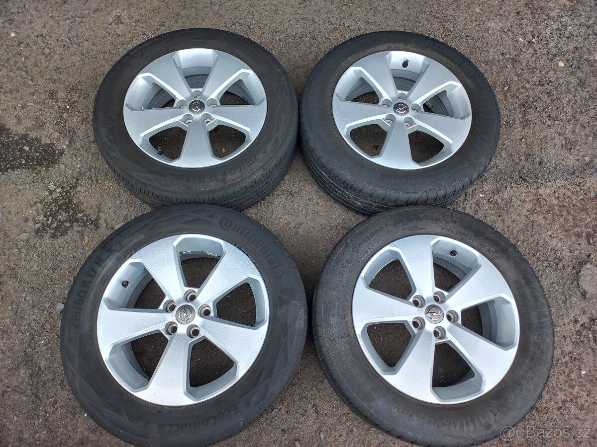 Sada Orig ALU kol Opel 215/60R17 letní