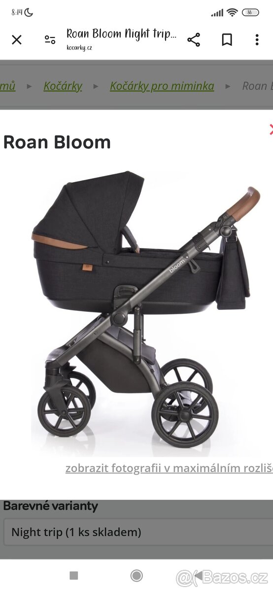 Kombinovaný kočárek Roan Bloom