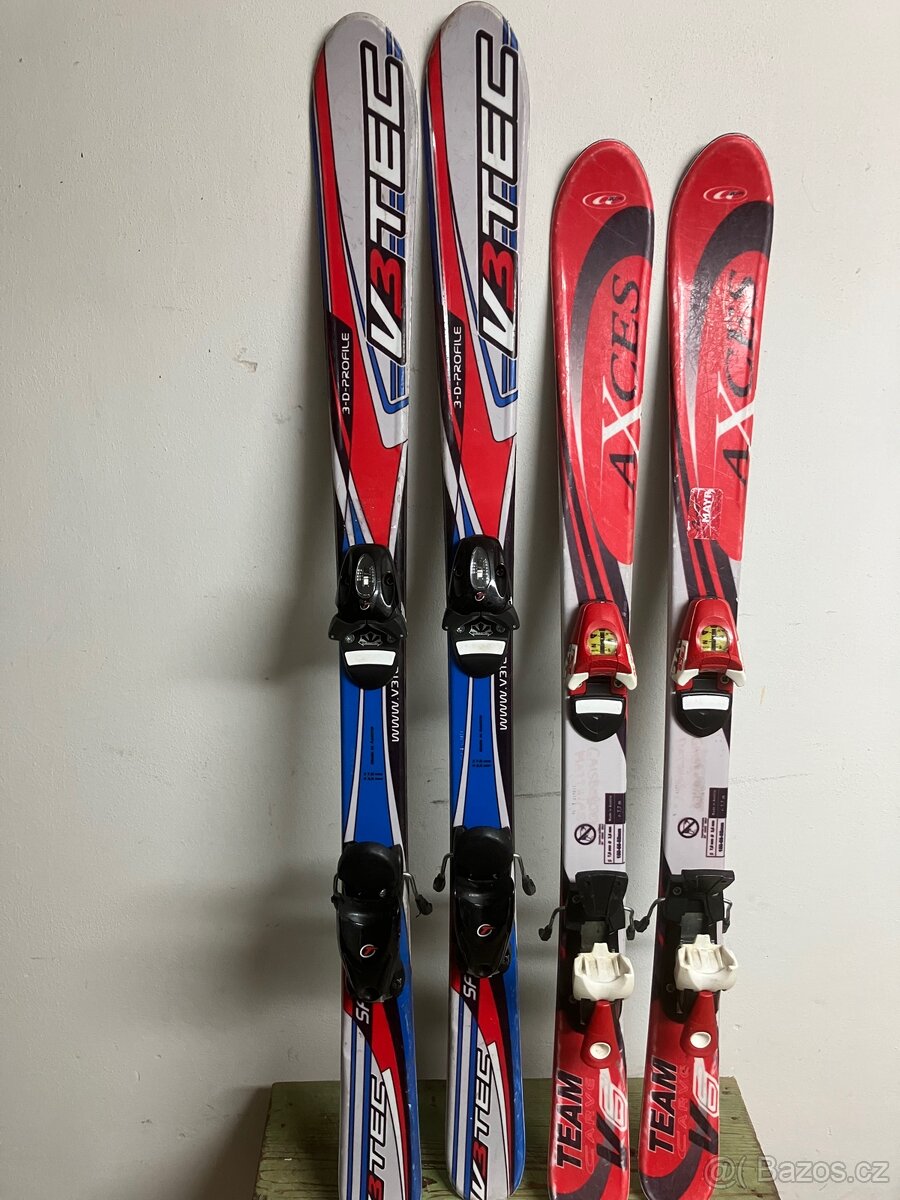 Prodám dětské lyže 120 a 110cm