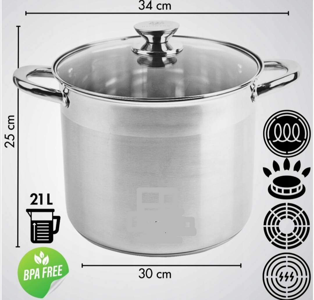 Gastro hrnec nerez nový objem 22,5l vhodny na indukci atd