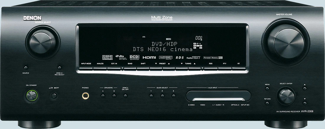 Denon AVR-2308CI 7.1 AV HDMI Receiver HDMI Multi Zone, DO, n
