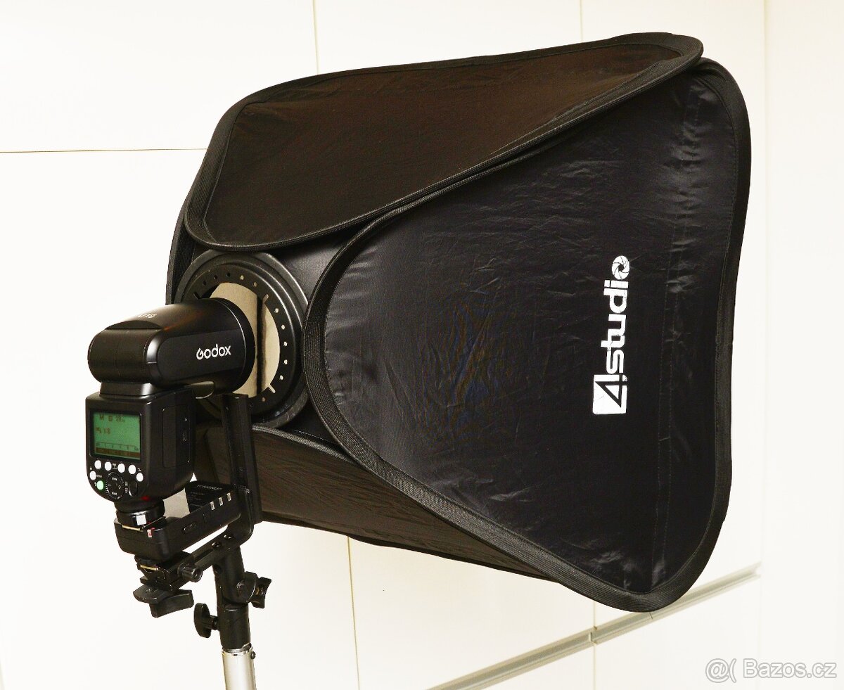 rychle skládací softbox 60x60 cm pro extení blesky