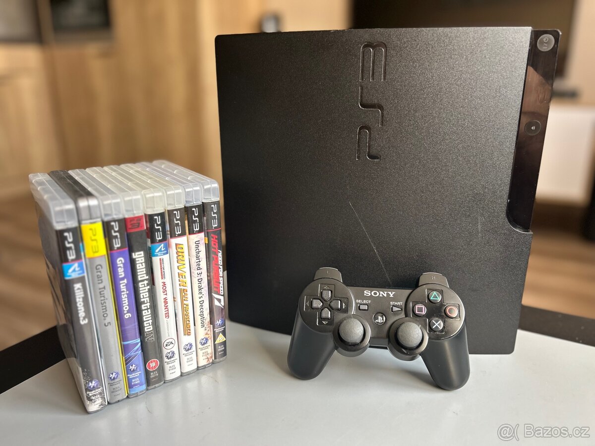 Sony PlayStation 3 … PS3 slim 160 Gb + hry