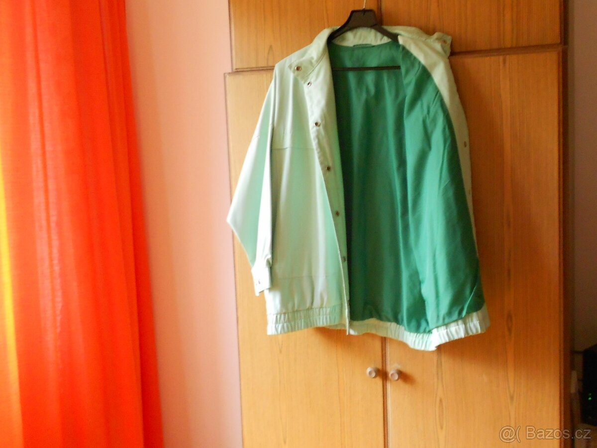 Bunda dámská barva jarní zeleně, vel.XL-2XL