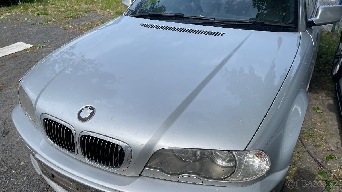 BMW E46 Coupe predfl kapota titansilber