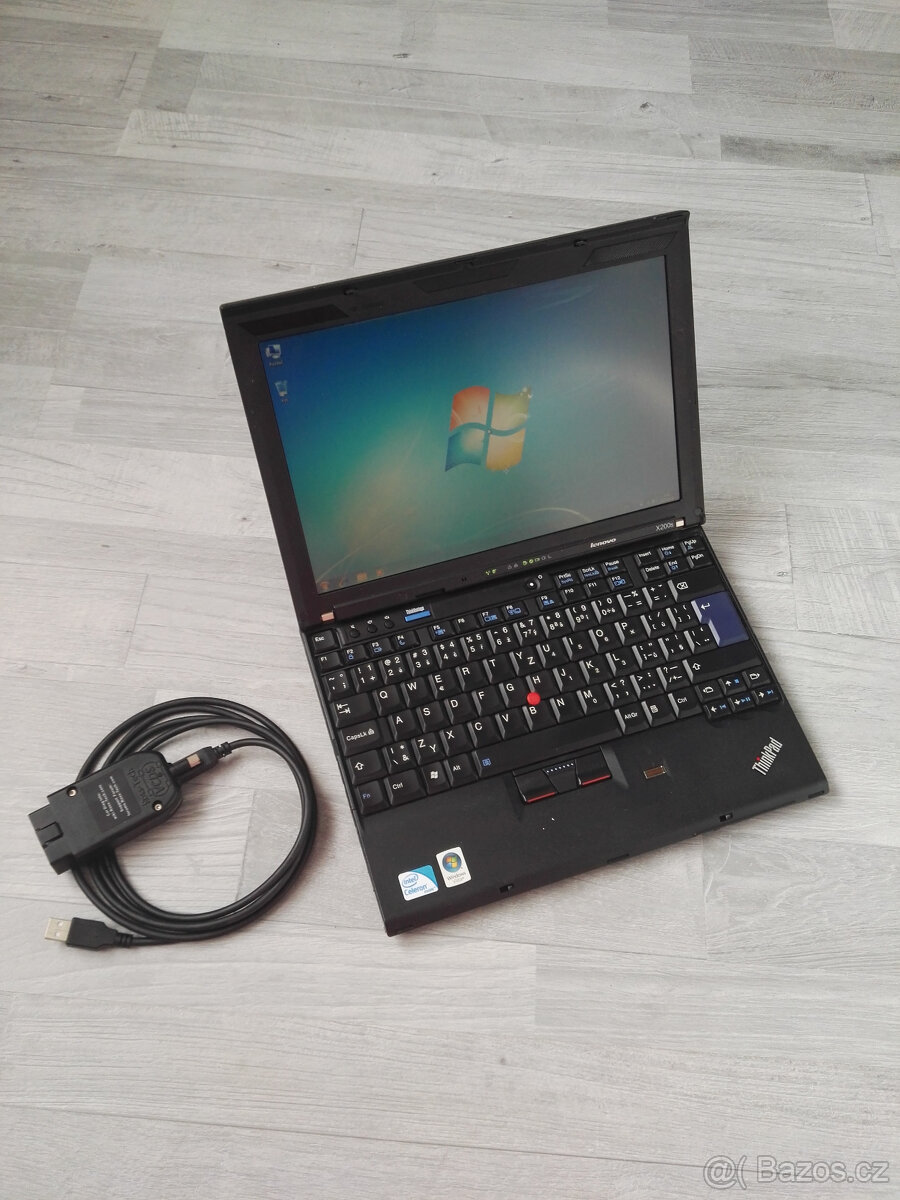 Lenovo ThinkPad x200s + autodiagnostika - kontakt email
