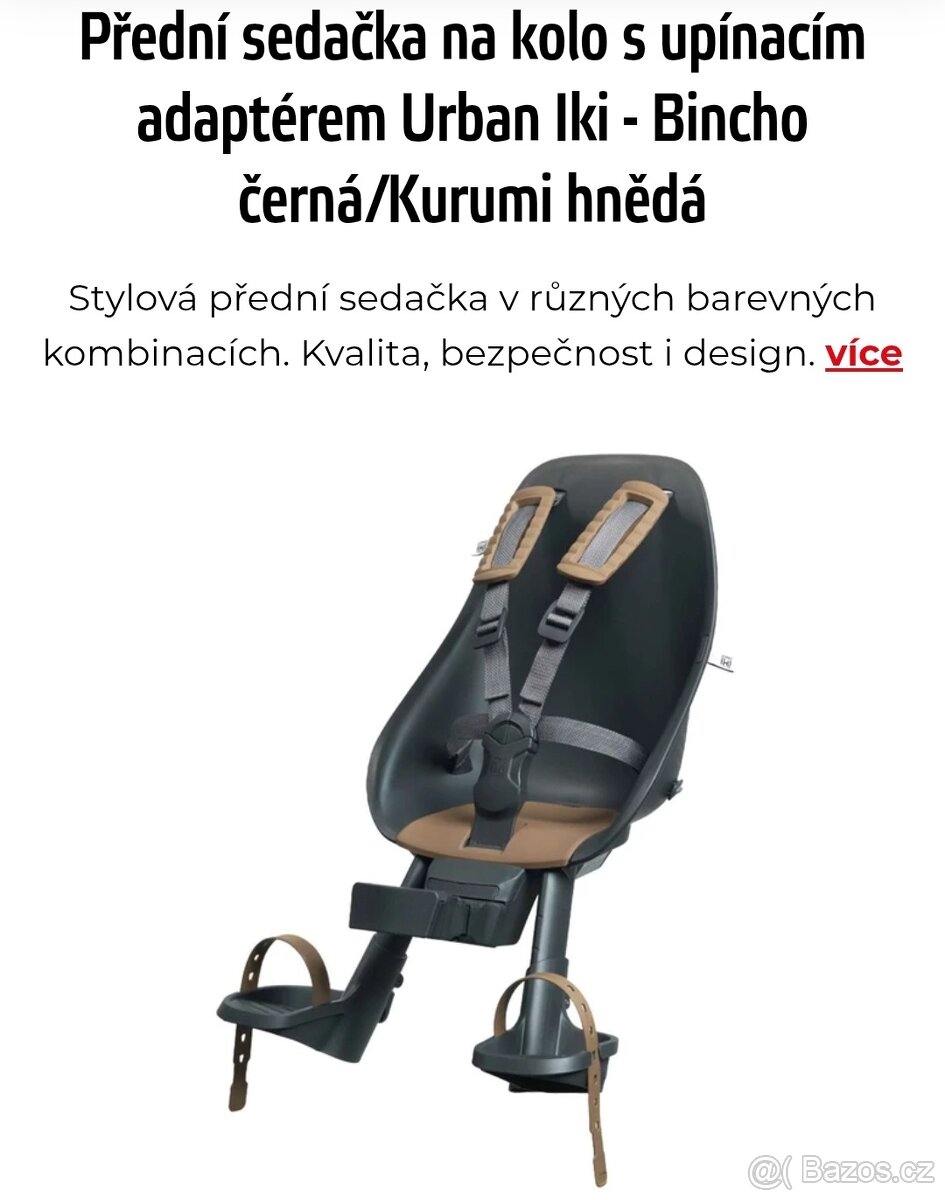 Predni detska sedacka a stit Urban Iki