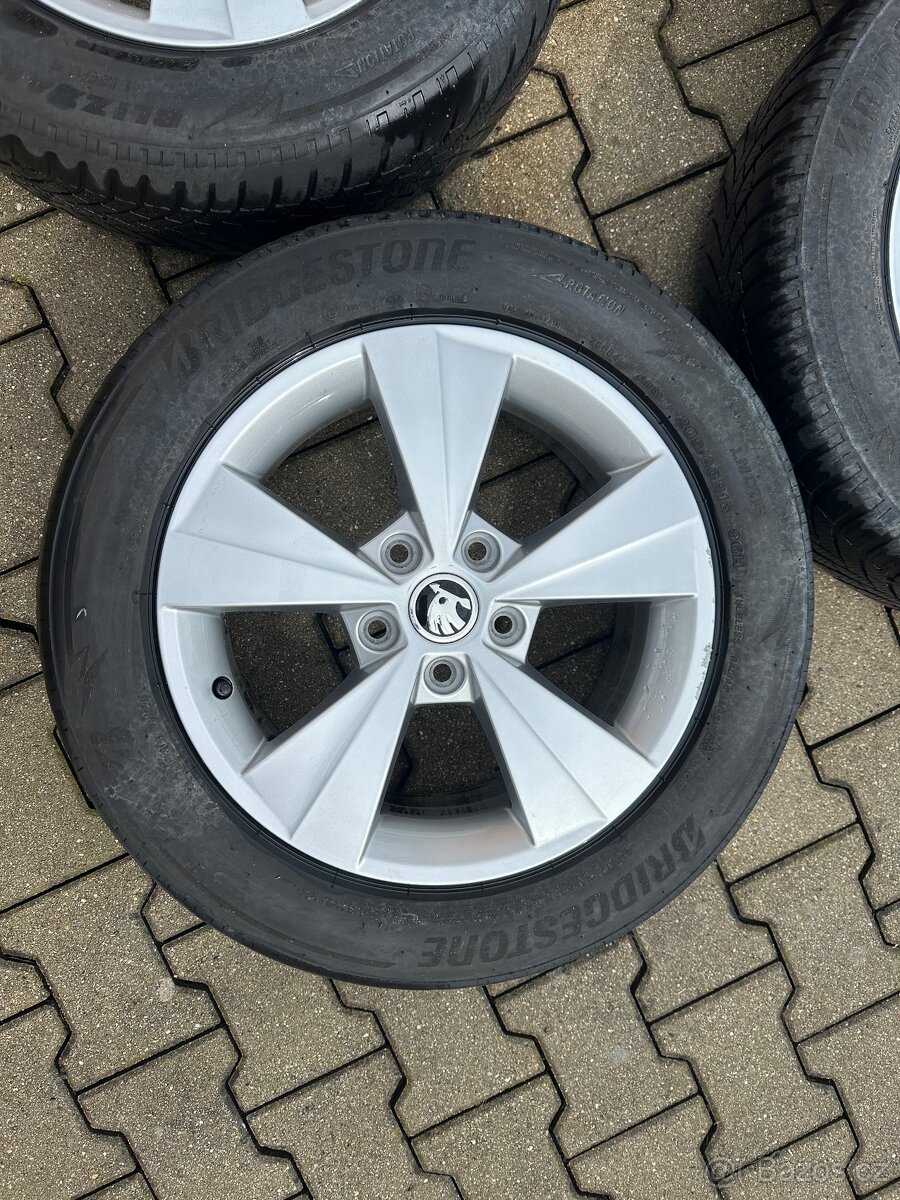 Alu kola sada Škoda 5x112 16" 6.5J ET46 Octavia, Superb atd