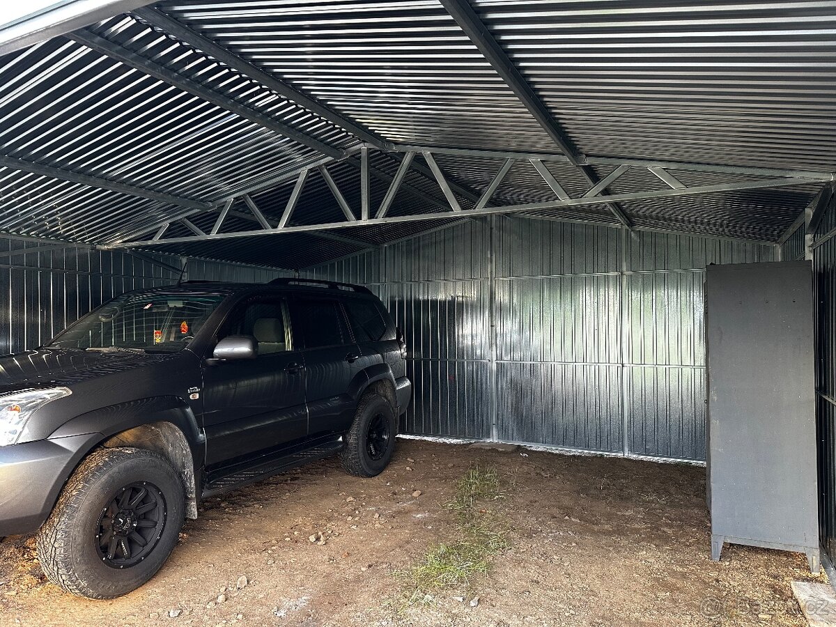 Garáž 6x6m, pozinkovaný plech