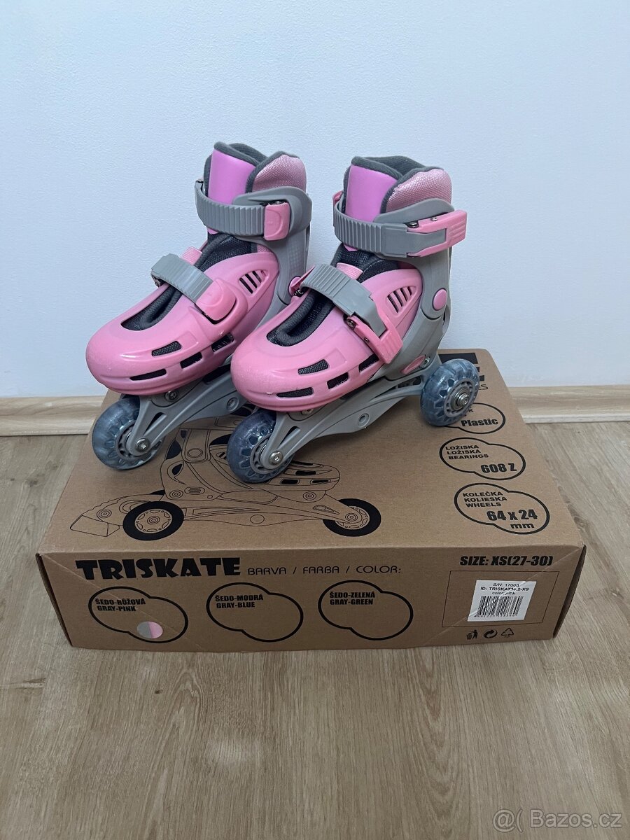 Kolečkové brusle Triskate Basic RULYT vel. 27-30.