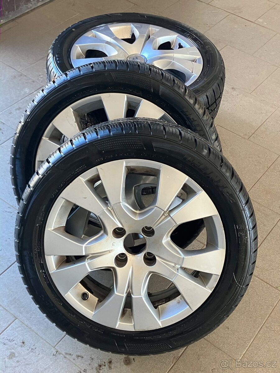 ALU kola citroen-peugeot zimni pneu.