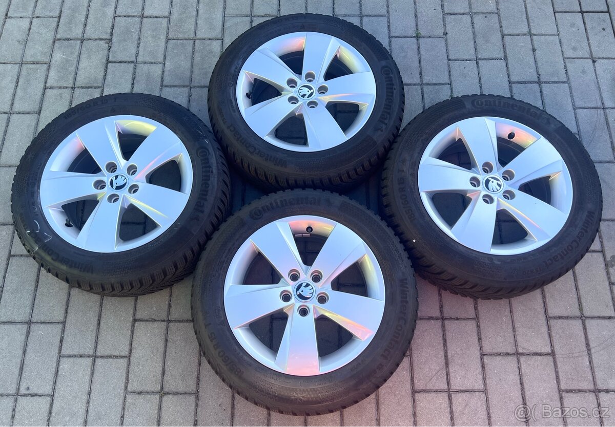 Fabia, Rapid - 15" Mato + zimní 185/60 Continental 9mm