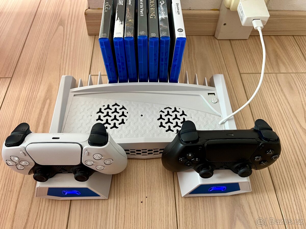 iPega P5S023 Multifunkční Nabíjecí RGB Stojan s Chlazením