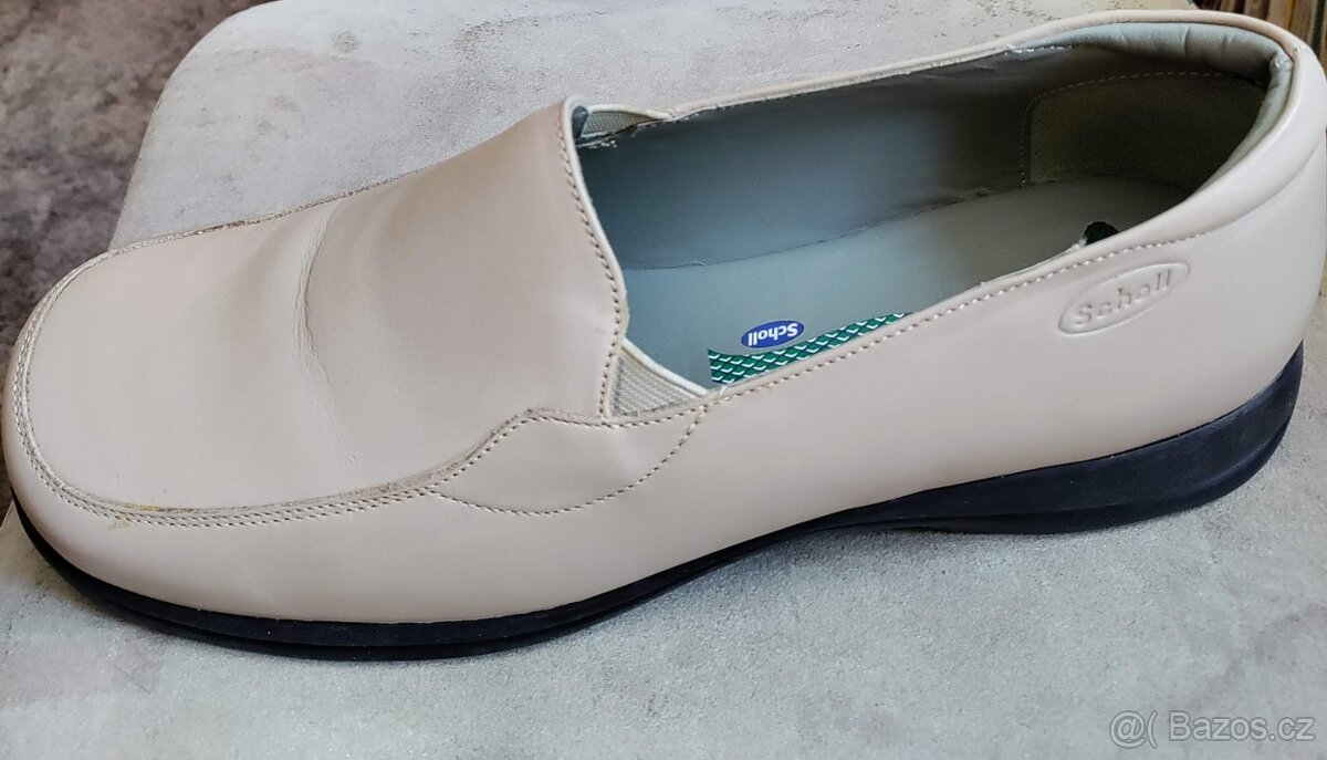 Zdravotní nové kožené mokasiny vel.41