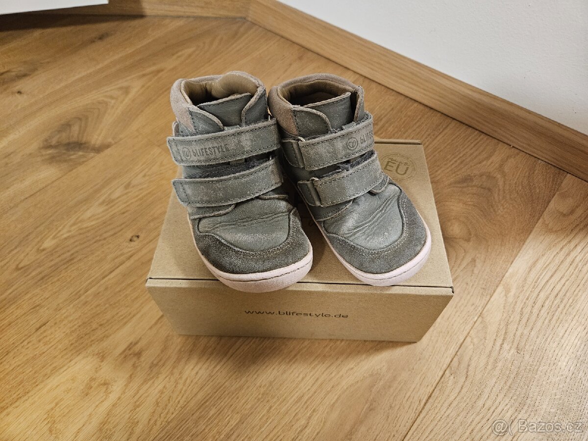 Celoroční dětské boty blifestyle, barefoot, velikost 23