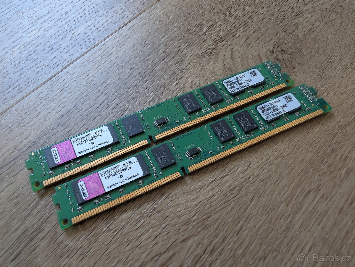 RAM Kingston DDR3-1333 CL9 2x 2GB