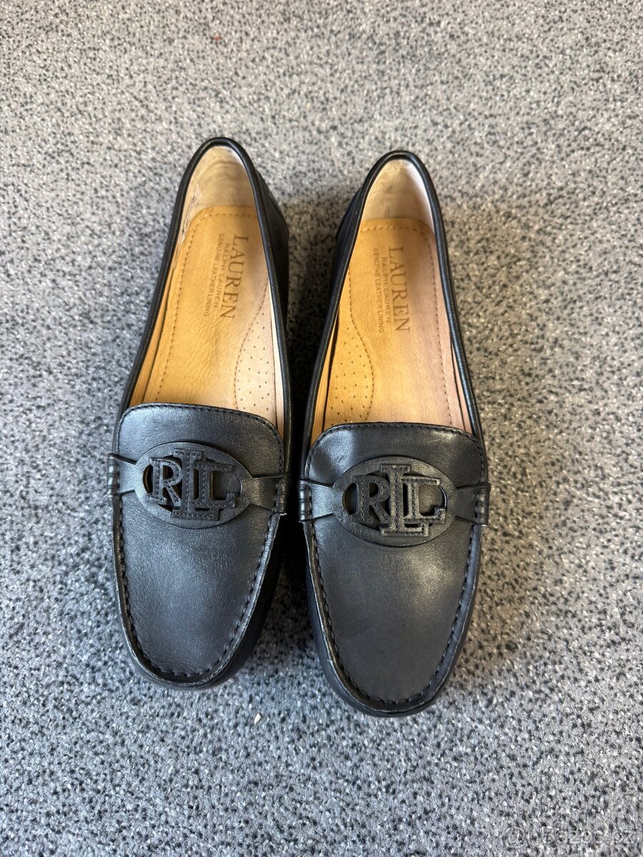 elegantní dámské boty značky Ralph Lauren kožené