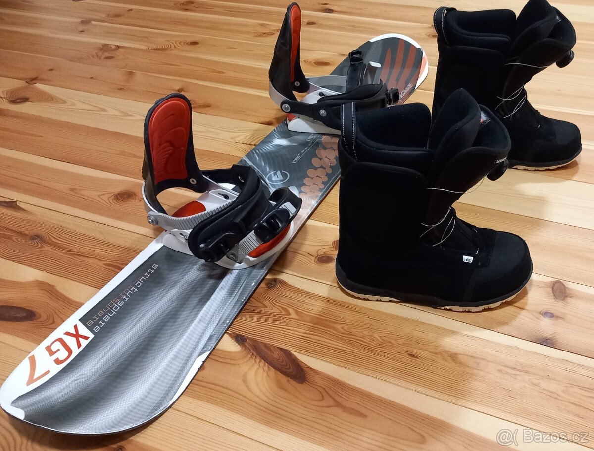 Boty na snowboard+prkno