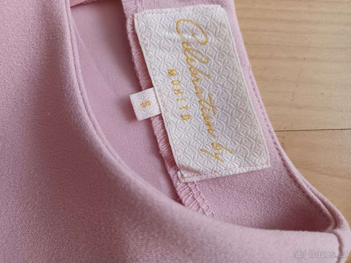 Starorůžové společenské šaty