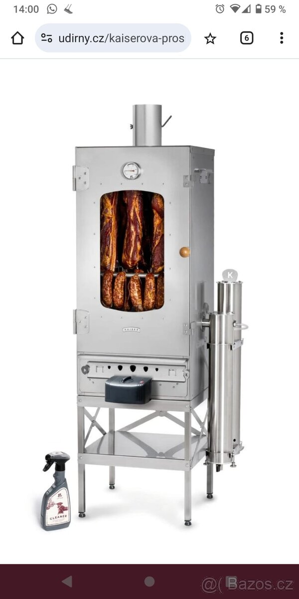 Udírna kaiser 80 nerezová zateplená