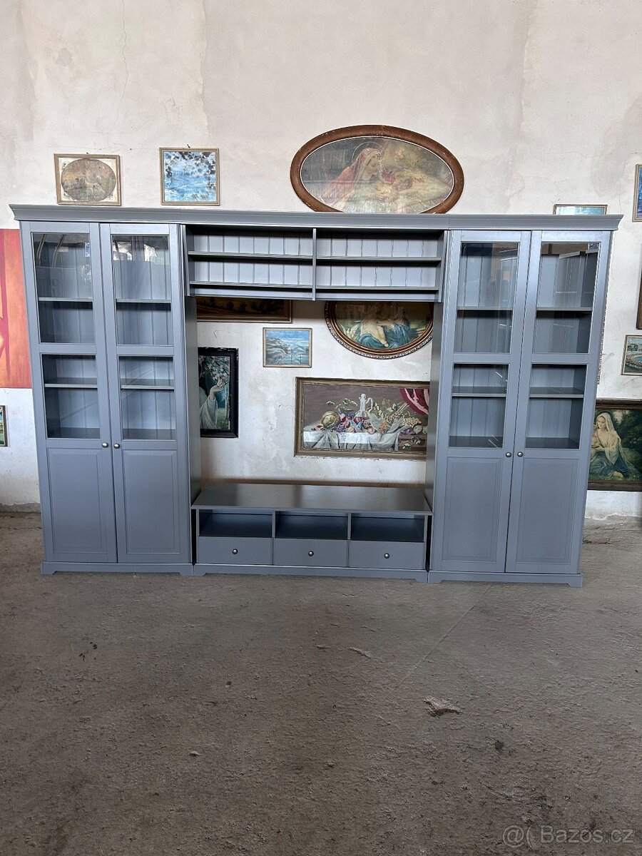 Ikea obývací stěna LIATORP ( šedá )