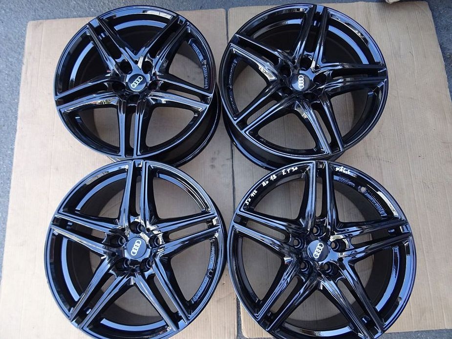Alu disky černé na Audi, 18", 5x112, ET 30, šíře 8J