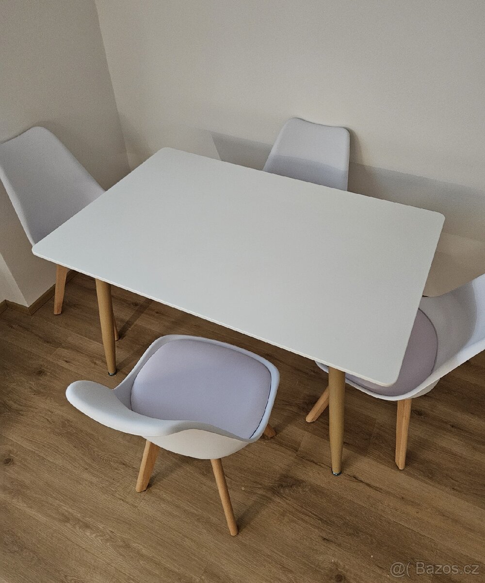 Catini TABERG + 4ks židle bílá TOP