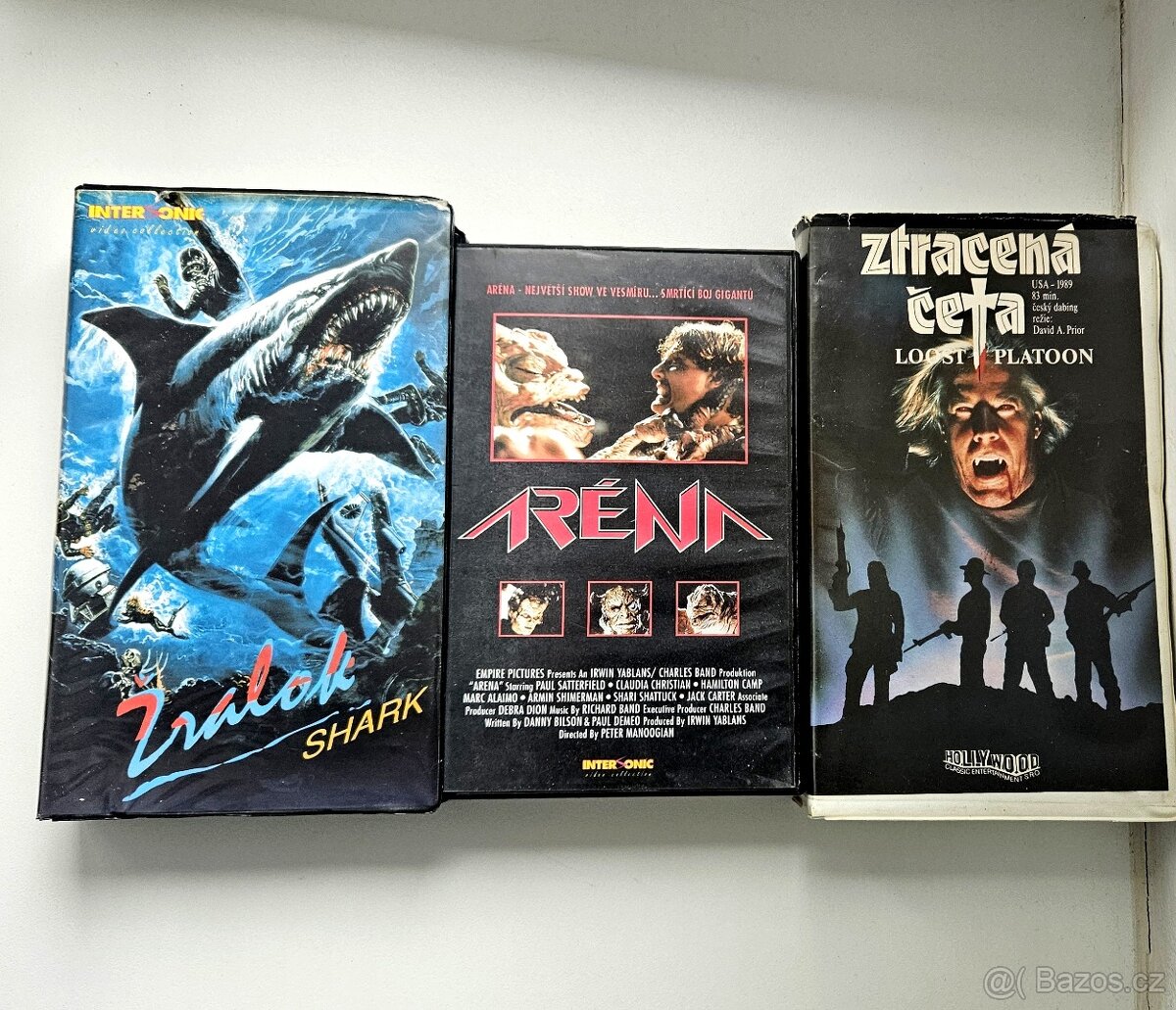Sada VHS - Žralok, Aréna, Ztracená četa