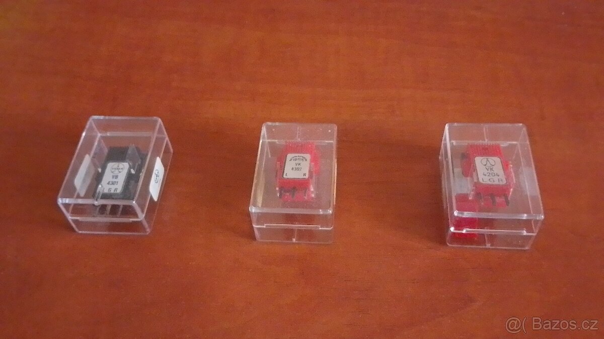 Gramofonové přenosky Tesla VB 4301, VK 4302, VK 4204