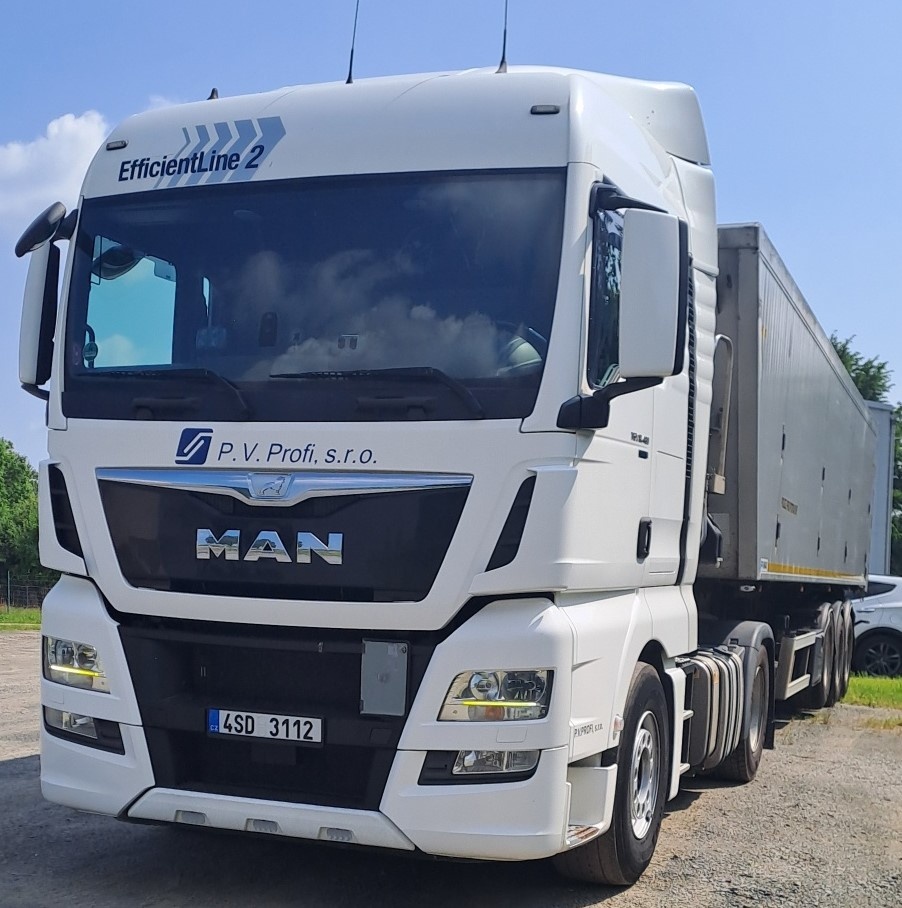 MAN TGX 18.480 + sklápěcí návěs Panav