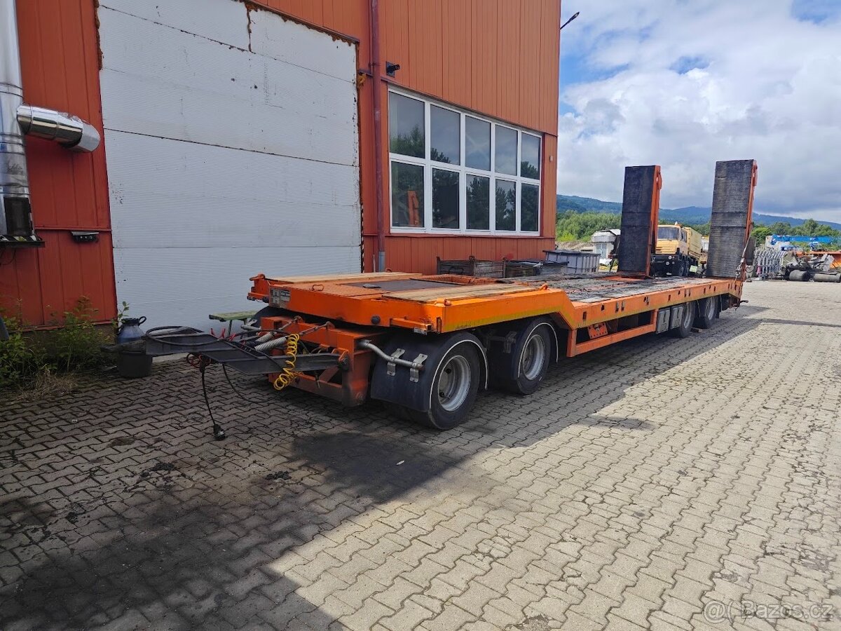 přívěs podvalník, 4 osy, MOSLEIN Gmbh, výborný stav.