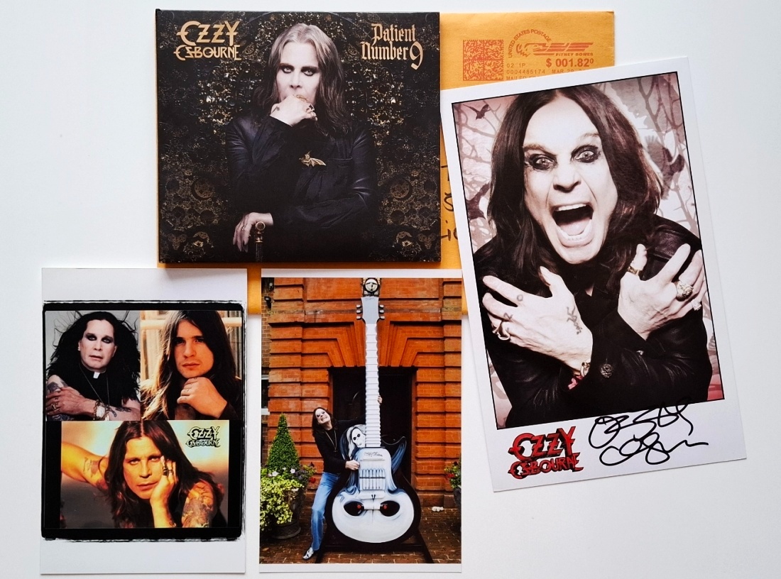 OZZY OSBOURNE CD PATIENT Nr. 9 + autogram foto