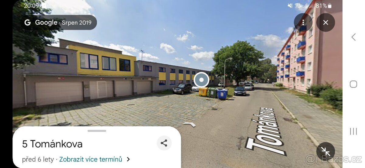 Garáž Tománkova Přerov PRODEJ