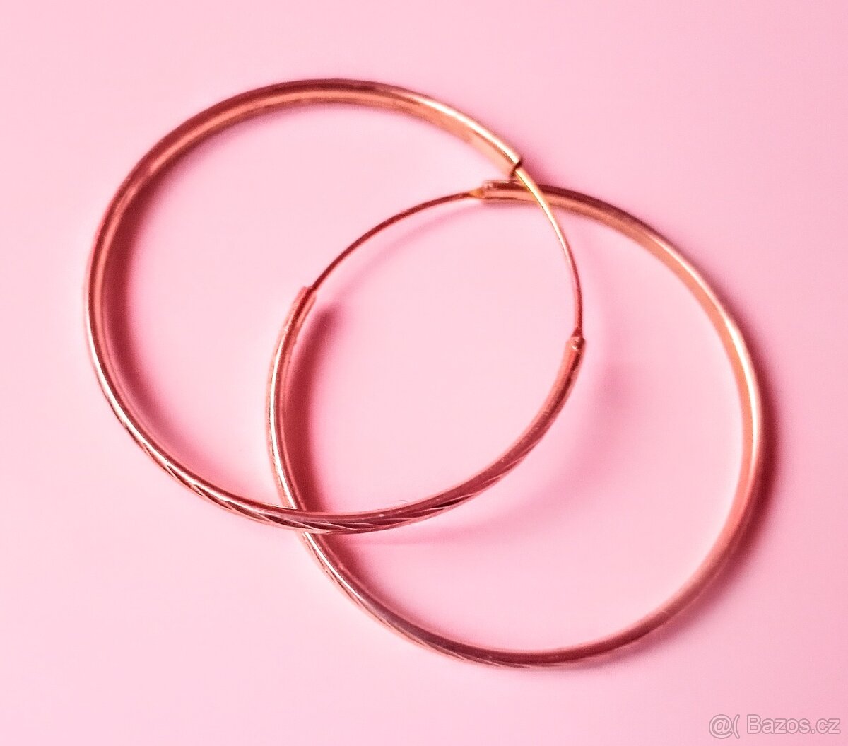 Pozlacené stříbrné náušnice