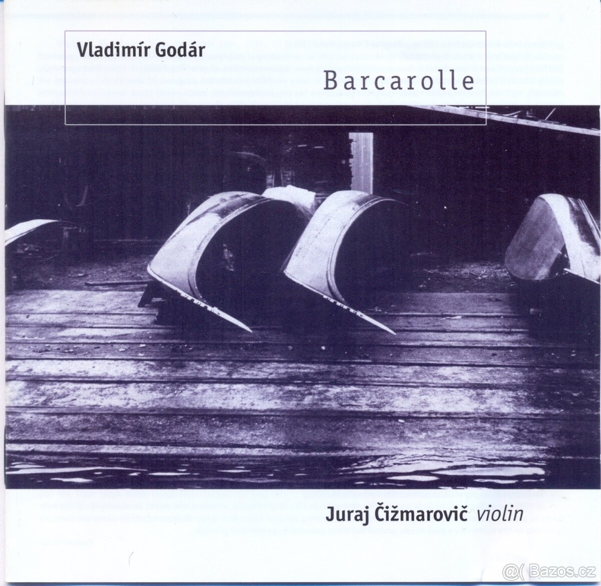CD Music for Violin - Barcarolle – Vladimír Godár