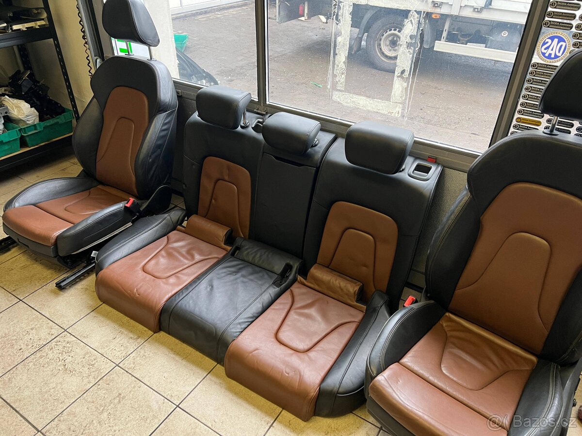 Audi A4/A5 B8 sada kožených sedaček elektrických