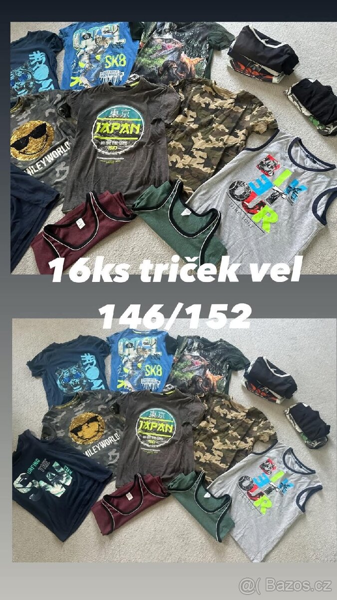 Trička vel 146/152