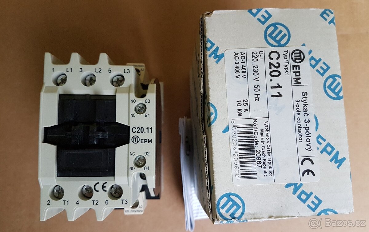 stykač 3-pólový typ C20.11 EPM