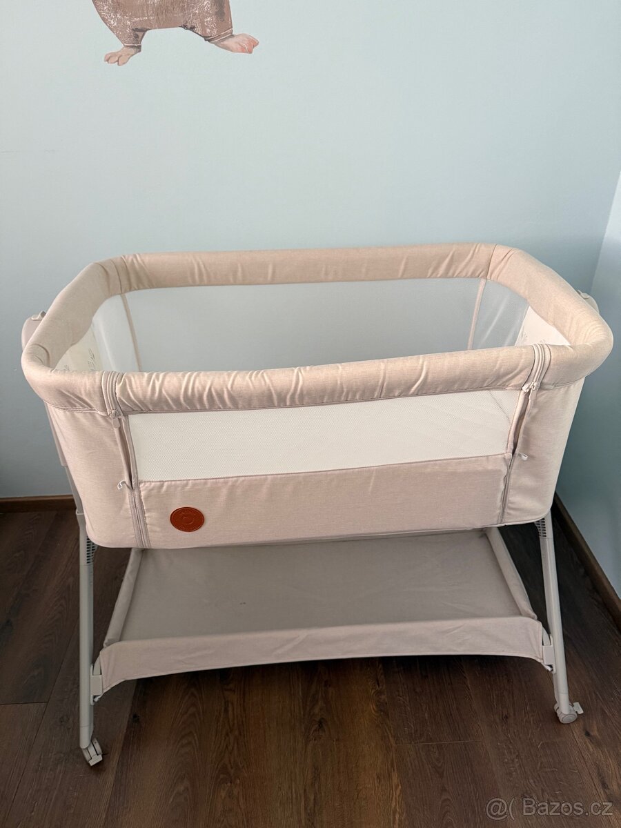 LIONELO Postýlka Leonie Plus 3v1 Beige Sand