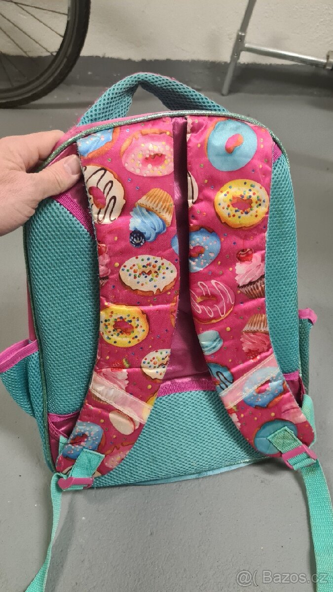 Školní taška, batoh na záda donuty dětská