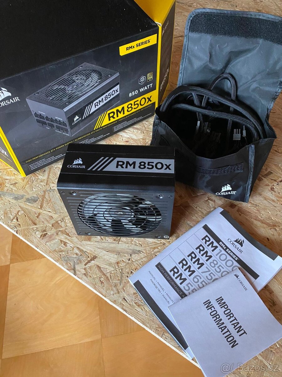 Počítačový zdroj 850W, ATX, 80 PLUS Gold
