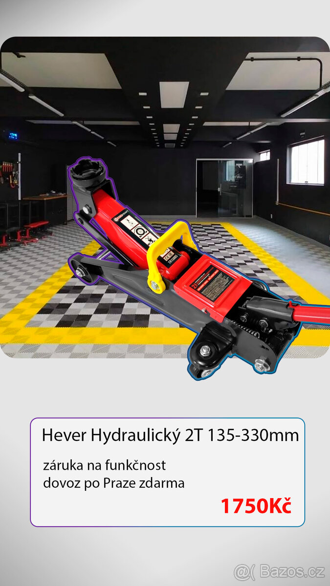 Hever hydraulický pojízdný 2T 135-330mm