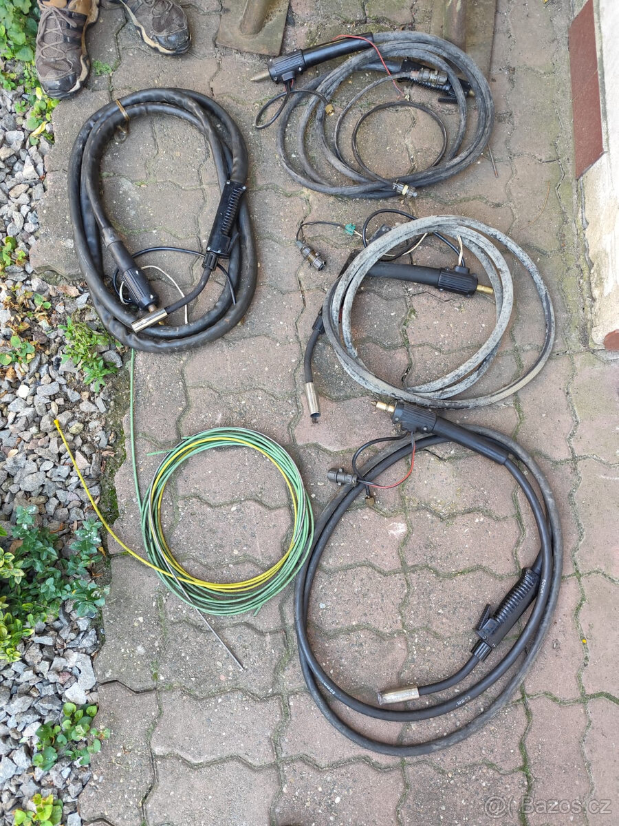 Svařovací kabely, hořáky, bowdeny