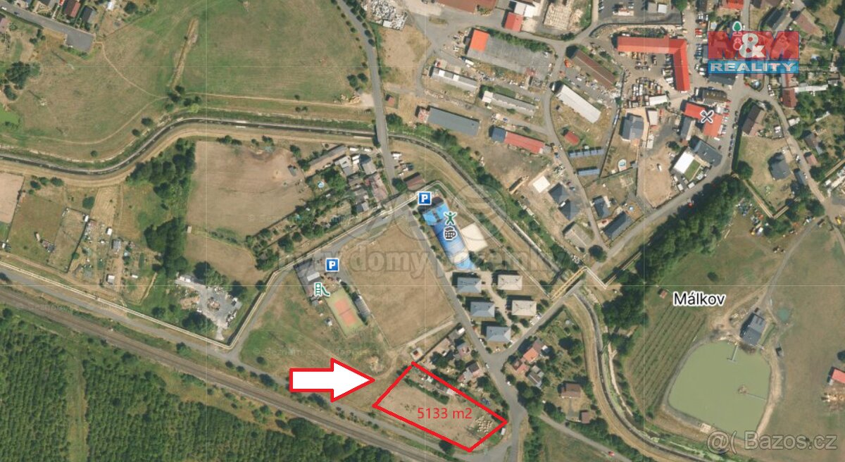 Prodej pozemku, 5133 m², Málkov