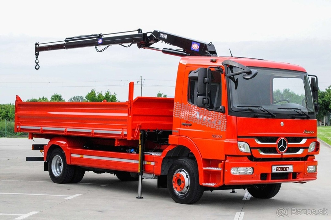 TŘÍSTRANNÝ SKLÁPĚČ + HYDRAULICKÁ RUKA MERCEDES ATEGO 1224