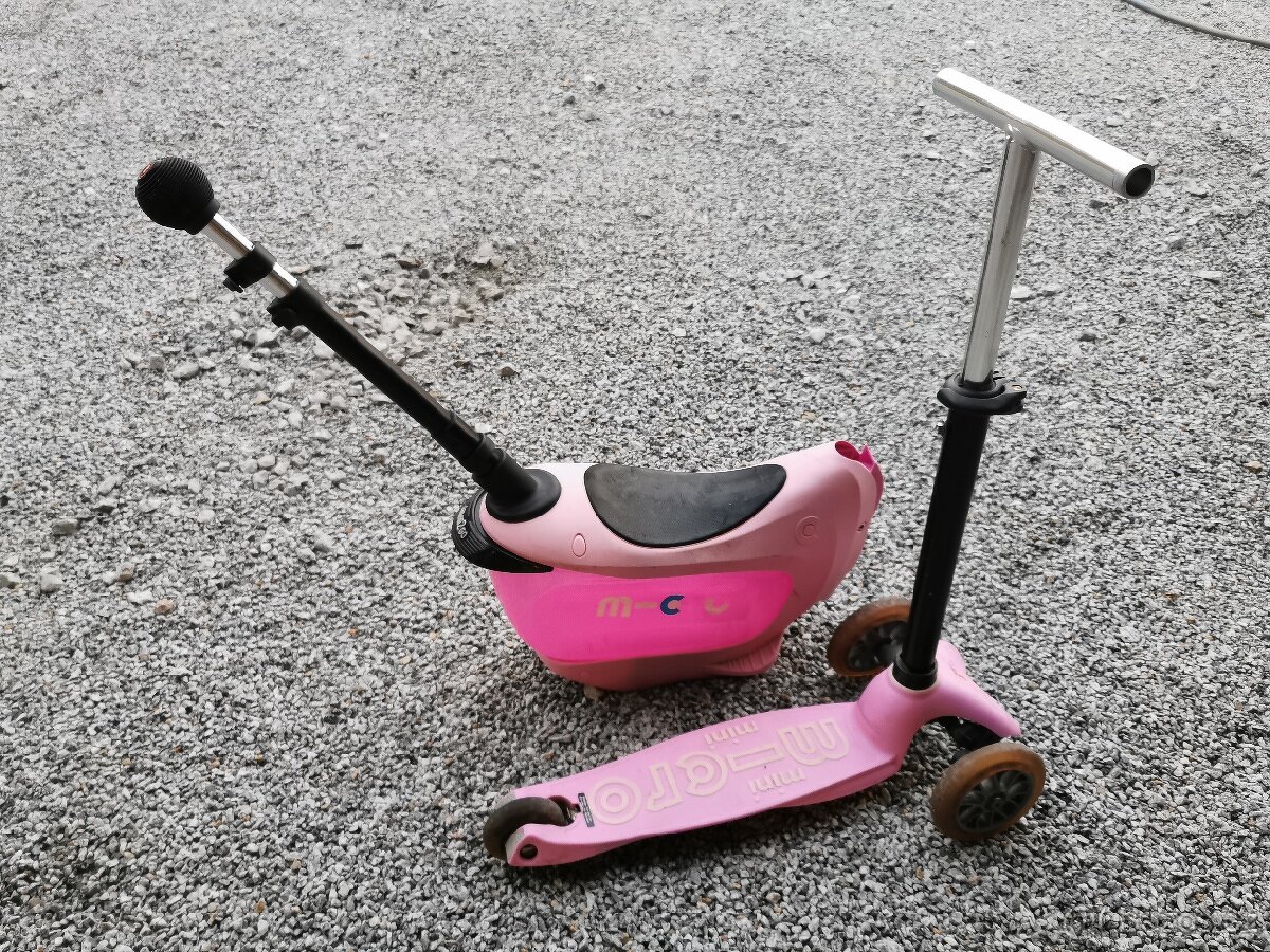 Prodám dětské odrážedlo/koloběžku MICRO MINI2GO DELUXE PINK